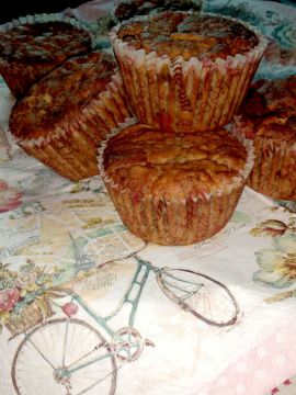 Almás diós muffin