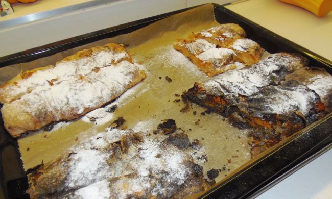 Tökös-mákos, tökös-almás rétes