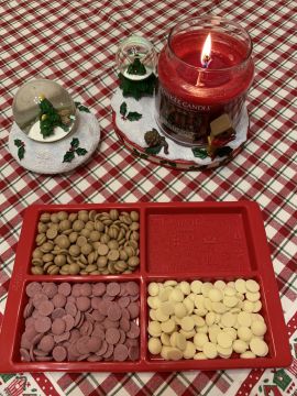 Szilikonpárnába öntött belga csokoládé