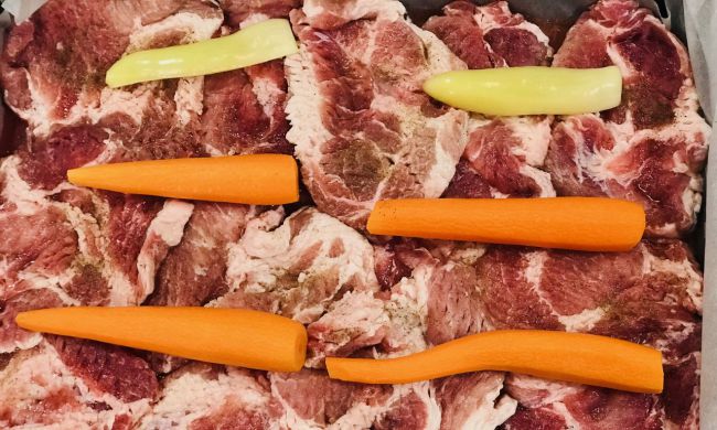 Szilveszteri sült tarja elkészítése