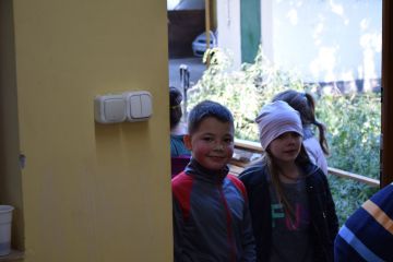 Kis biológusok, természet barátok találkozása Sipos Gazdával