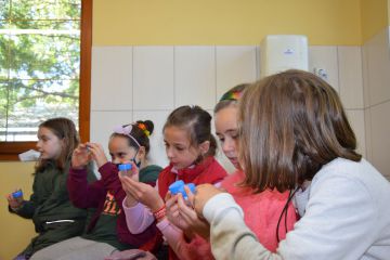 Kis biológusok, természet barátok találkozása Sipos Gazdával