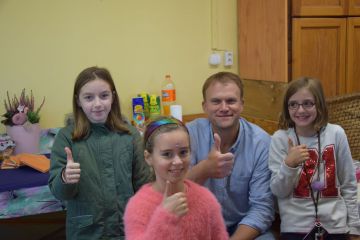 Kis biológusok, természet barátok találkozása Sipos Gazdával