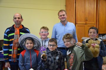 Kis biológusok, természet barátok találkozása Sipos Gazdával