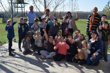 Kis biológusok, természet barátok találkozása Sipos Gazdával