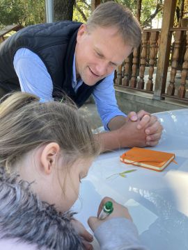 Kis biológusok, természet barátok találkozása Sipos Gazdával