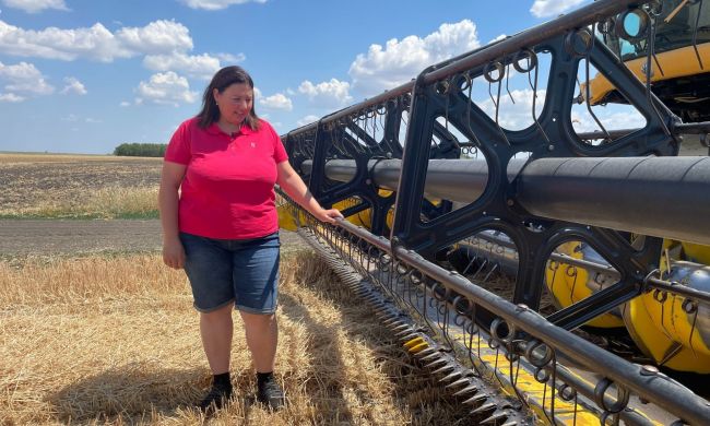 Az aszály hatása a búza betakarítására, a Csomorkányi pusztán